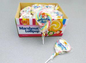 Quality 11g Marshmallow Lollipop Colorful lovely Shape Taste Sweet and Soft / Best snack wholesale