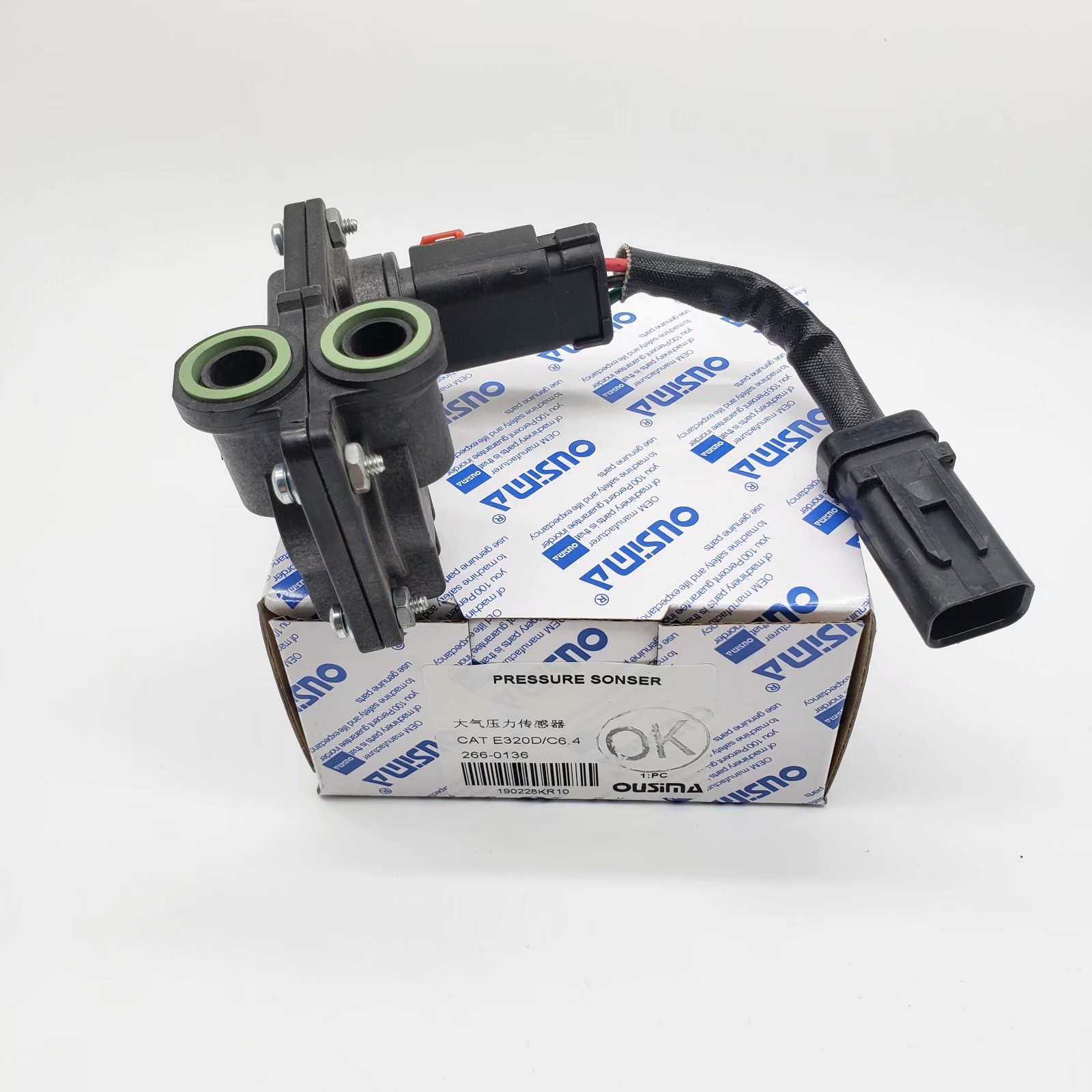 OUSIMA Excavator Parts 2660136 266-0136 Pressure Sensor For DE320D/C6.4