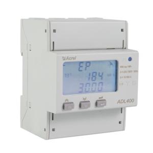 Quality RS485 / Modbus-RTU 154~264Vac Din Rail Energy Meter ADL400 wholesale