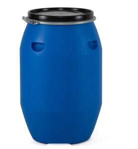 Quality Blue Recycled Open Head Plastic Drum 125L Round Chemical Packing wholesale