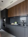 Affordable Wooden Cabinets Kitchen Cabinet Luxury with Veneer and Lacquer Finish