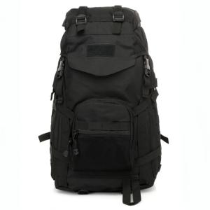 Quality Large Capacity Black Backpack for Outdoor Sport made of PVC Lining and 600D Polyester wholesale