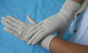 Quality Sterile Nitrile White Medical Gloves , Disposable Medical Hand Gloves wholesale