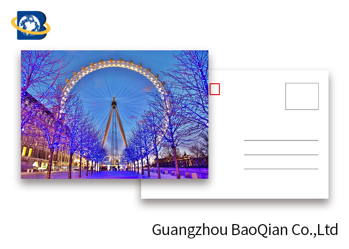 The London Eye Pattern Lenticular Postcards , 3D Lenticular Card Tear - Proof