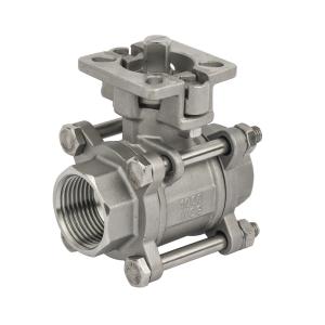 Quality DN15-DN50 Stainless Steel Gland 3PC High Plateform Ball Valve with ISO 9001 Standard wholesale