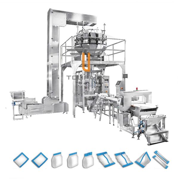 High Speed Candy Packing Machine With Film Thickness 0.04-0.08mm 100g-5000g