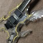 LED acrylic electric guitar ebony fingerboard acrylic body Music instruments