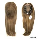 100% European Virgin Hair women Mono hair topper natural color double drawn full