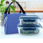 Clear BPA Free Leakproof 410ml Glass Food Container