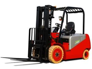 Quality 3 Ton Electric Battery Powered Forklift / Triple Mast Forklift One Year Warranty wholesale