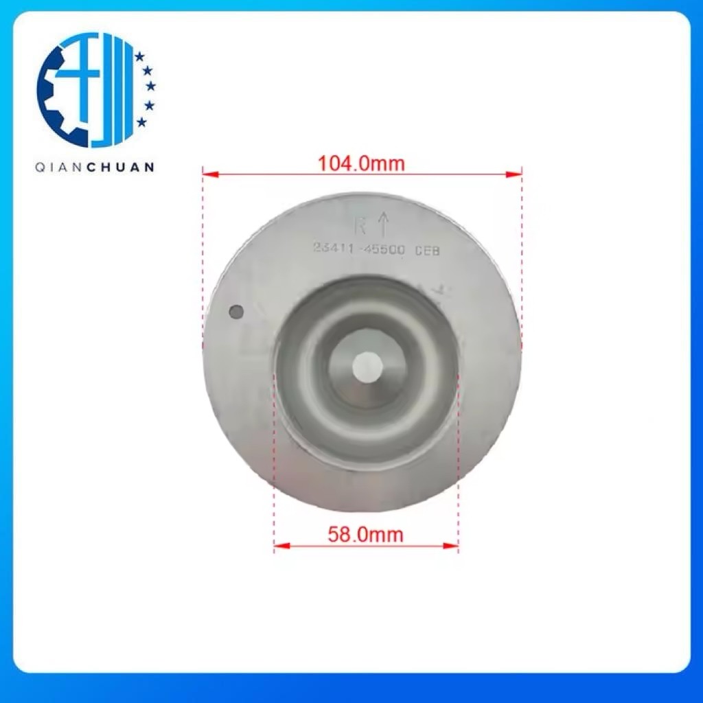 Piston 23411-4500 For Hyundai D4DD Diesel Engine Spare Parts