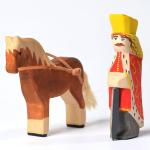 ISO9001 Pine Handmade Wooden Animals Waldorf Montessori Toys