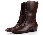 Business Mens Ankle Boots Lace Up Heel Military Combat Ankle Boots
