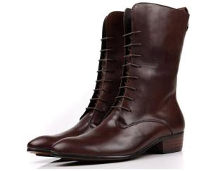 Quality Business Mens Ankle Boots Lace Up Heel Military Combat Ankle Boots wholesale