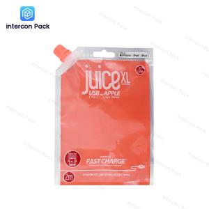 Quality Fruit Juice Spouted Liquid Stand Up Pouches PE Material Customized Logo wholesale