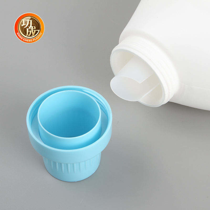 Empty HDPE Laundry Detergent Bottle 1000ml 1500ml 3000ml White Liquid Detergent Bottle