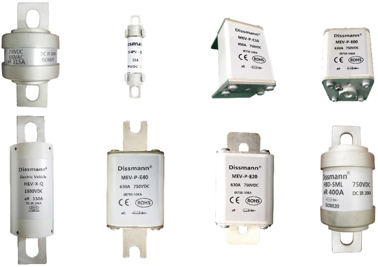 DC500V HEV Fuse and Fuse Holder, High Breaking Capacity Fuse TUV Certified Made in China