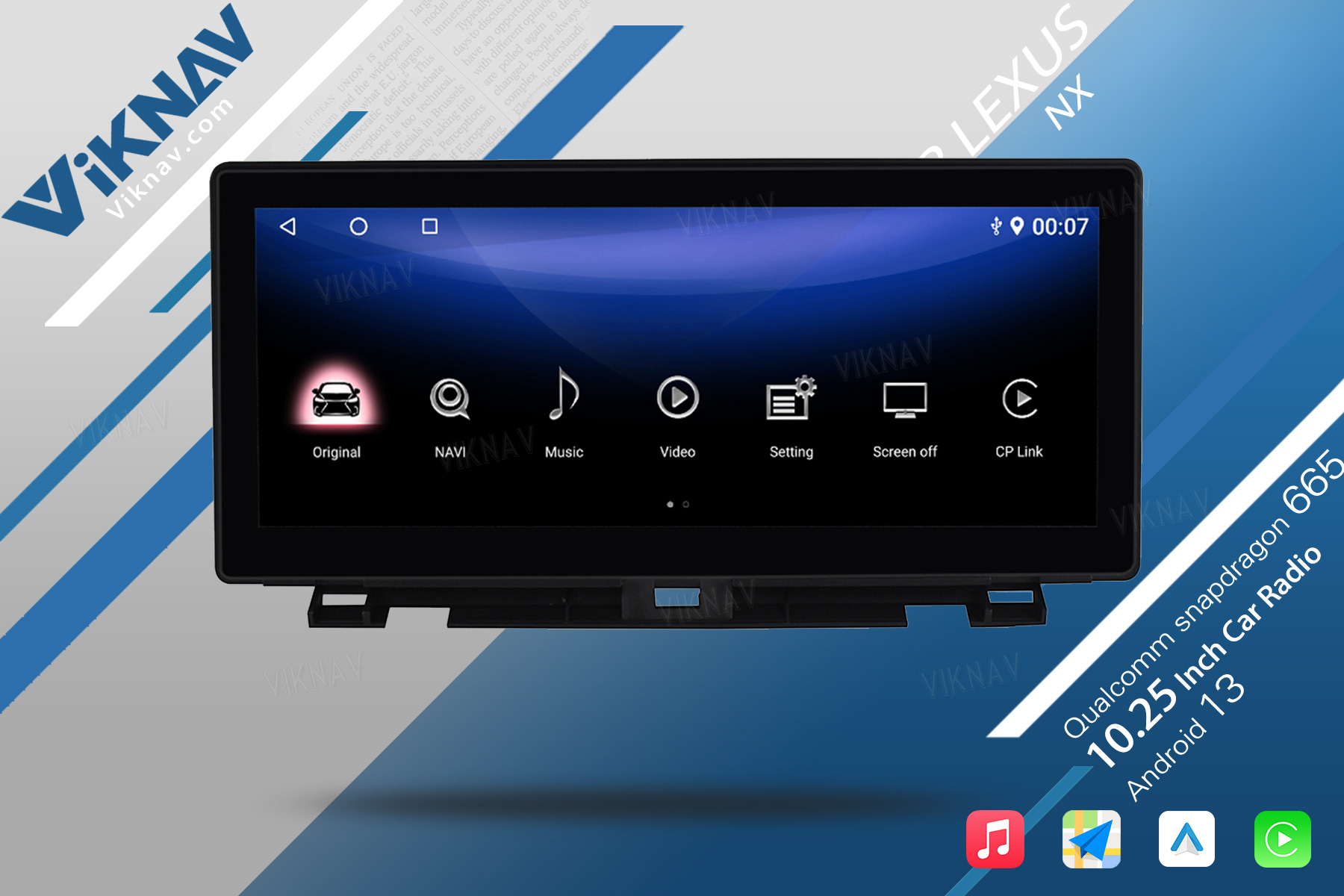 2015-2016 LEXUS NX200 NX200T Radio System Android Touch Screen Carplay