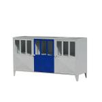 3 Drawers Steel Front Locking Low Storage Cabinet Metal Home Storage Furniture