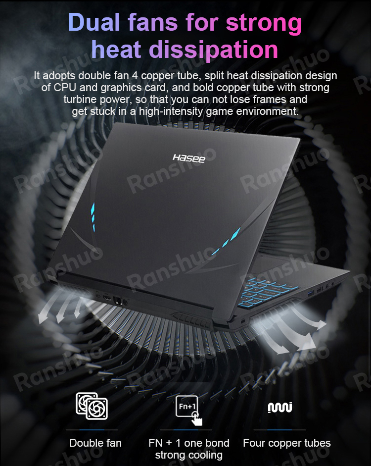 Weight 2.6kg 17 Inch Display Laptop RTX3060 RTX3070 Graphics Card 4G 8G RAM