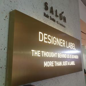 Quality Storefront Wall Mounted Outdoor LED Light Box Hollow Out Stainless Steel Brushed wholesale