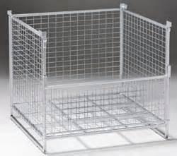 Quality Warehouse IBC Metal Cage Wire Storage Cage 800kg Load Weight Stackable Boxes wholesale