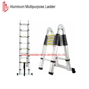 Quality 6063 Aluminium Multipurpose Ladder 30cm Step Distance 150kg Max Loading Capacity wholesale