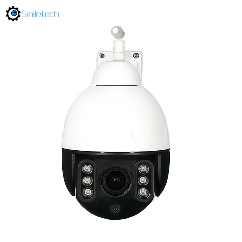 2.5 inch 5MP 5X zoom IR WIFI PTZ two way audio waterproof IP66 IR network 2MP speed dome camera solar system