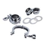 ISO 2852 Sanitary Stainless Steel Tri Clamp Fittings , Pipe Clamp Coupling For