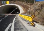Multifunctional Highway Roller Barrier , Anti Impact Steel Traffic Barriers