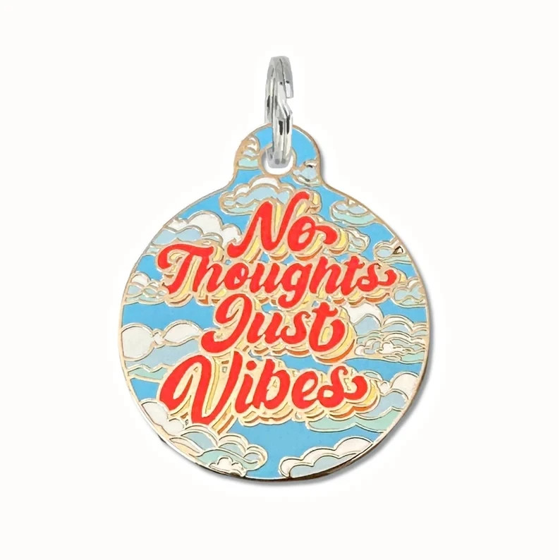 Custom Logo Engraved Laser Retro Boho Pet Tag Personalized Qr Code Dog Id
