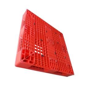 Quality 1100 X 1100 Industrial Plastic Pallets Red HDPE wholesale