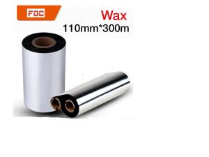 Quality 110mm * 300m Durable Thermal Transfer Ribbon , Wax Resin Ribbon For Citizen / Zebra wholesale