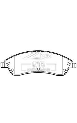 Cadillac SRX Front Ceramic Brake Pads D1019 , 18047994 Front Brake Pad