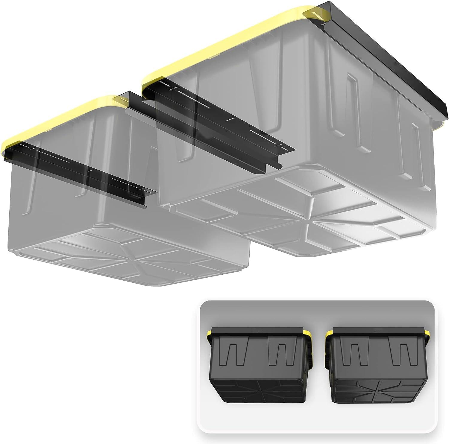 Efficiently Organize Your Garage with Garage Storage Alloy Steel Overhead Tote Slide
