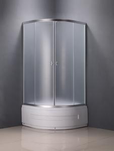 Quality Silver Aluminum Frame Frameless Corner Shower Enclosures wholesale