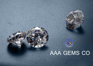 Quality Brillant Cut Moissanite Loose Stones Round Shaped With DEF Color 9.25 Hardness wholesale