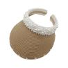 Buy cheap Pearl Sunshade Hat Large Brim Outdoor Sunblock Headband Hat from wholesalers