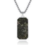 Men's Forged Carbon Fiber Necklace Jewelry 21 - 24 Inch Anniversary Gift Pendant
