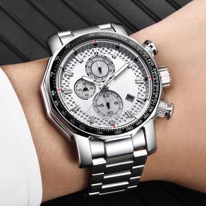 Quality 45mm Luxury Quartz Watch 5ATM ODM Fashion Chronograph Watches For Men wholesale