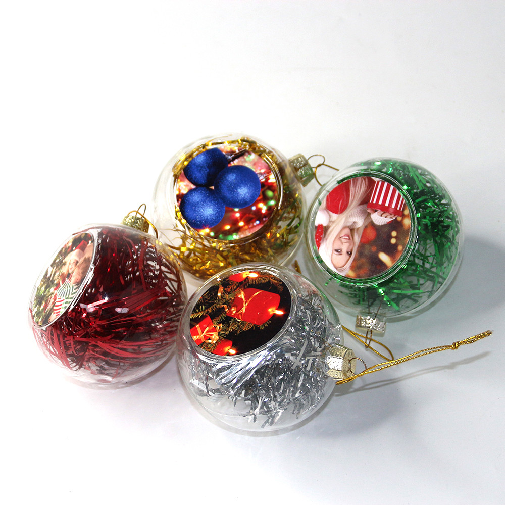Christmas Gift Personalized Sublimation Glass Christmas Ball