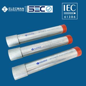 Quality 50mm Hot Dipped Galvanized IMC Rigid Conduit IEC 61386 Rigid Tube wholesale