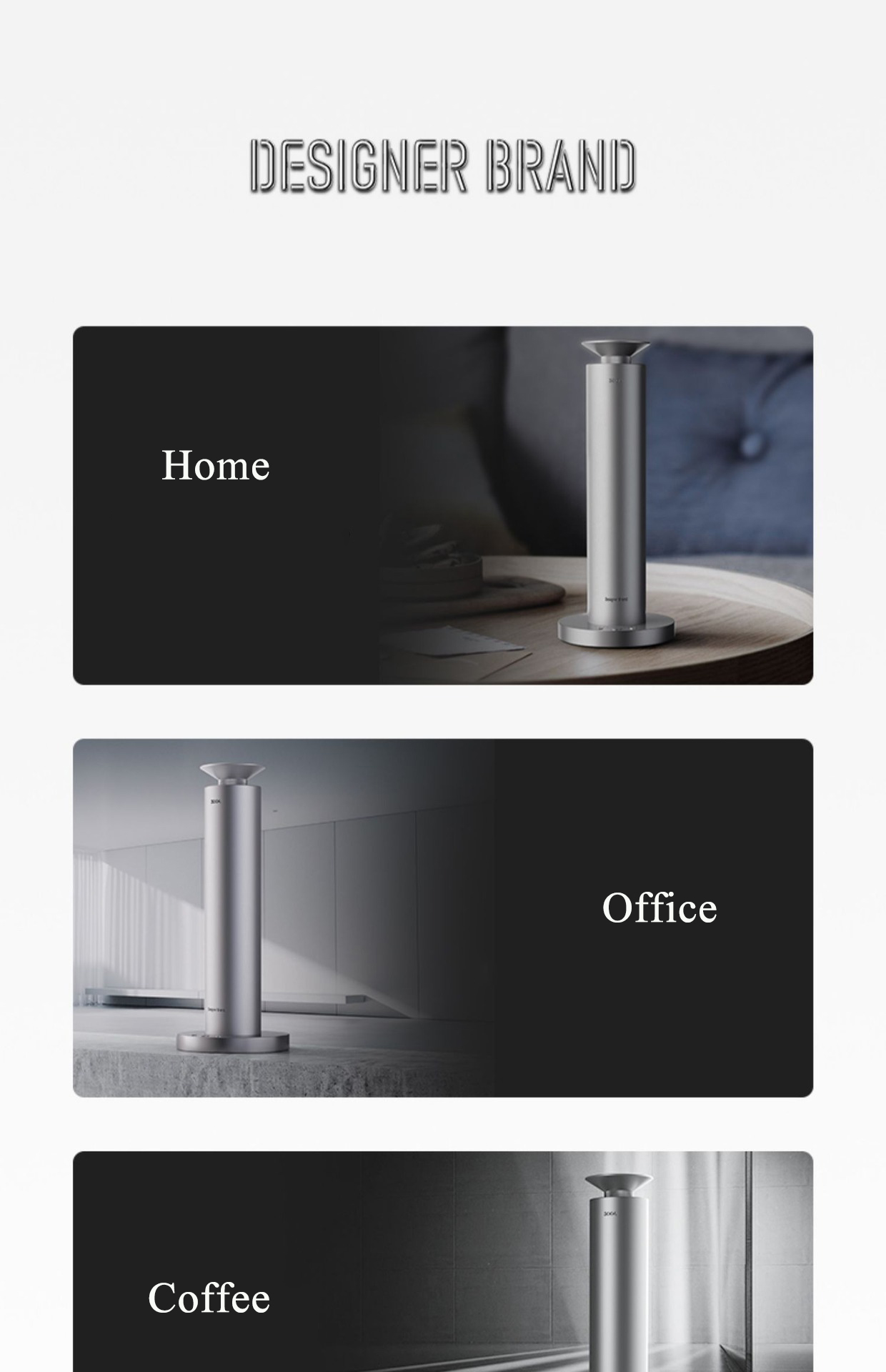 2023 High Quality Designer Design Scent Diffuser 100ML Capacity Aluminum Waterless Oil Diffuser Floor-mounted Scent Diffuser