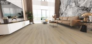 Quality 8mm Thickness Spc Vinyl Click Flooring Wood Grain For Apartment wholesale