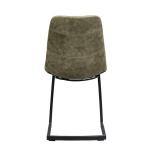 Elegant Green PU Metal Frame 900mm 46mm Modern Leisure Chair