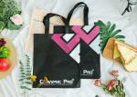 Two Color Silk Screen Non Woven Tote Bags For Supermarket / Outdoor