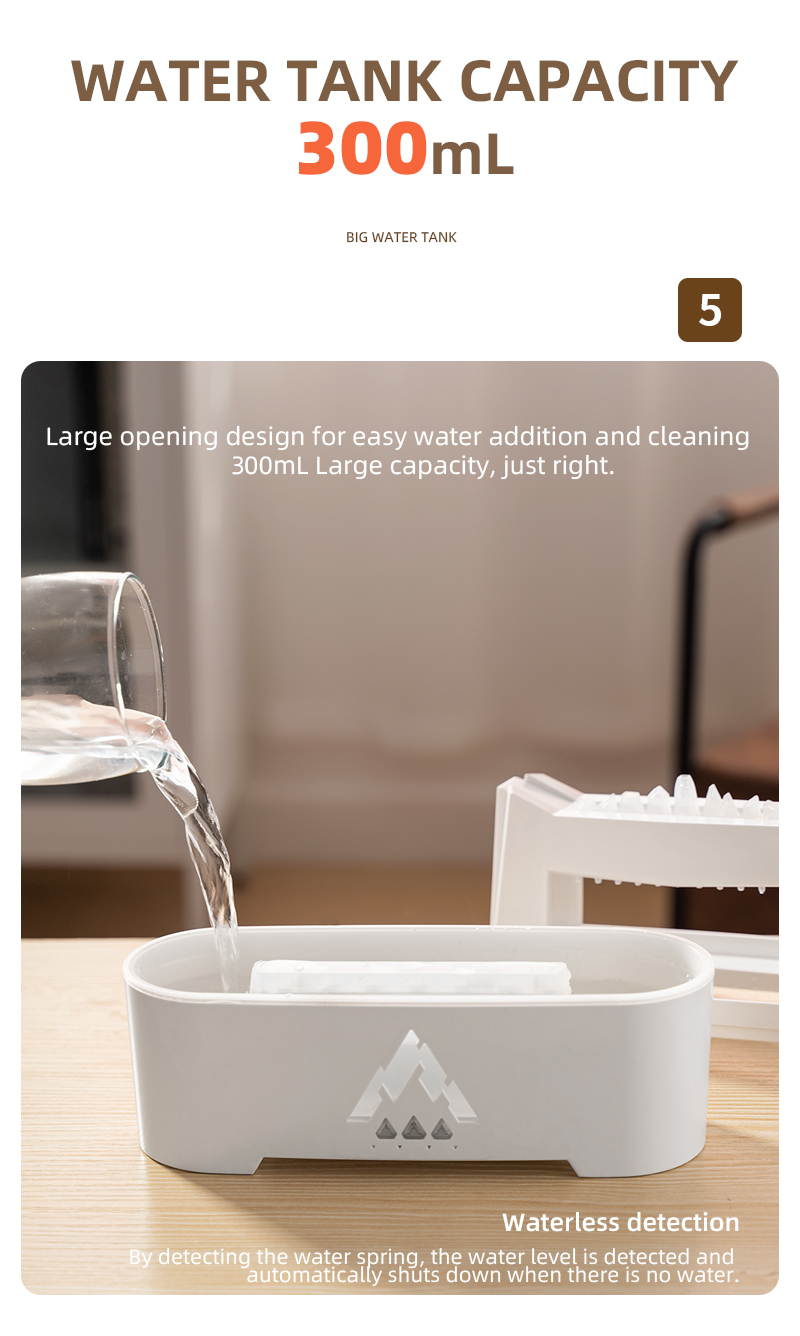 2023 Flame Volcano Air Humidifier Aroma Diffuser Christmas Promotion with Remote Control