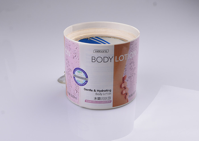 Print gloss adhesive vinyl cosmetic label stickers for Body Lotion packaging