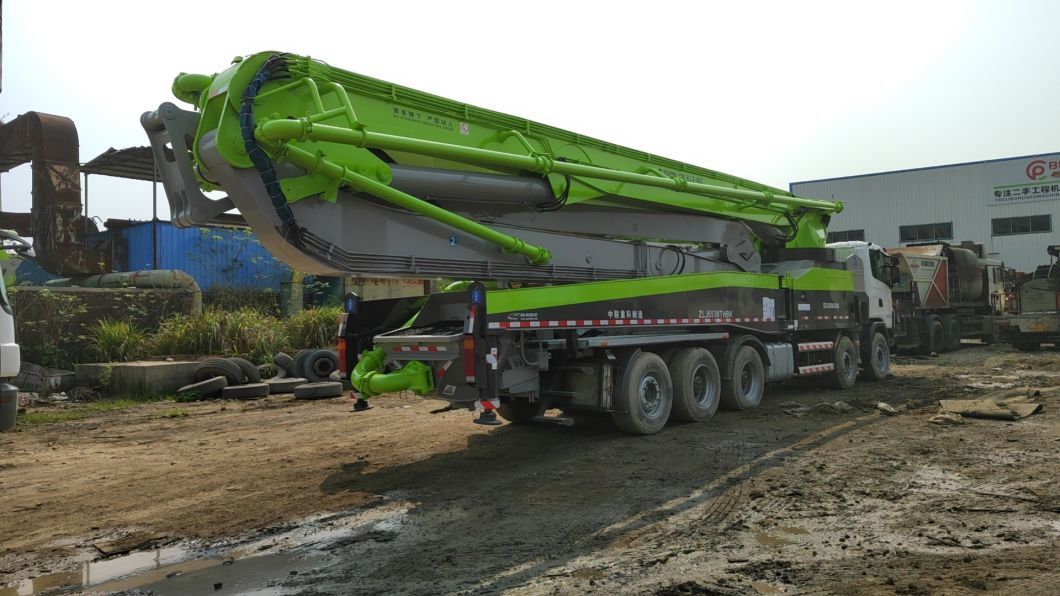 Top Renovated Condition 2014 Zoomlion 63m Beton Pump Truck Mounted Pump Concrete Pump on Sale at Promotion Price