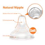 Straight Self Mixing Baby Bottles Formula 240ml Wide Neck Milk Storage Bottles